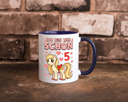 5. Geburtstag | 5 Jahre Mädchen Reiten Pony Humor Geschenkidee Tasse