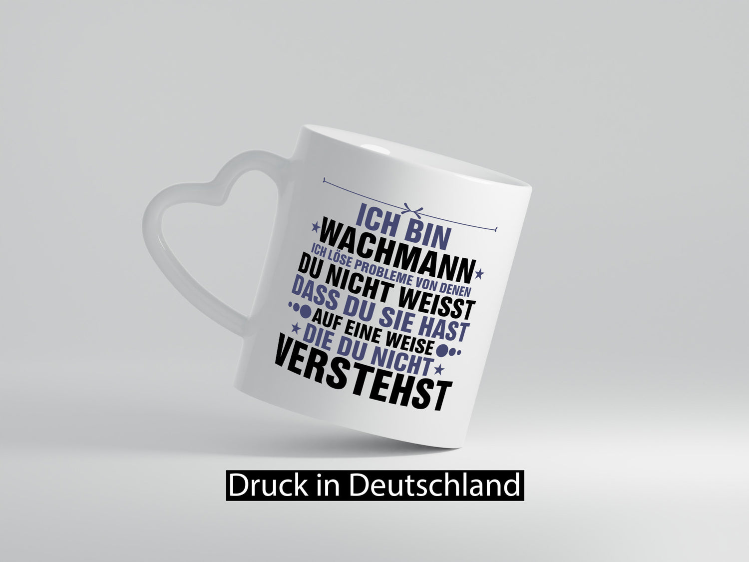 Löse Probleme: Wachmann | Wachpersonal Nachtwächter lustig Humor Geschenkidee