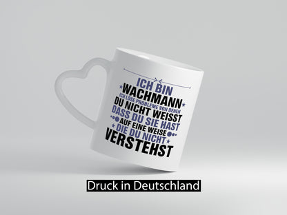 Löse Probleme: Wachmann | Wachpersonal Nachtwächter lustig Humor Geschenkidee