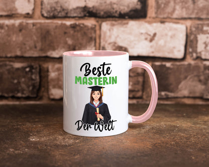 Beste Masterin | Student Uni Studium Humor Geschenkidee Tasse