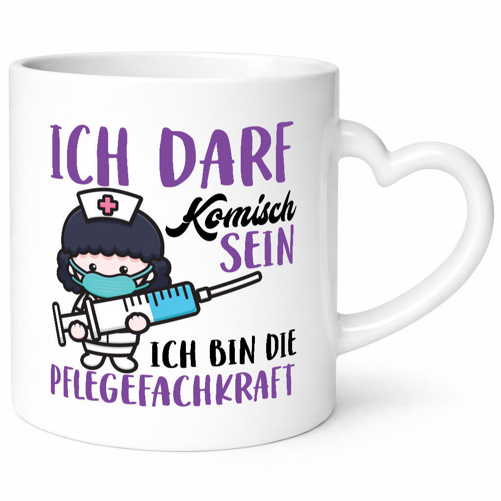 Ich darf kommisch sein | Pflegekraft Krankenschwester Humor Geschenkidee Tasse