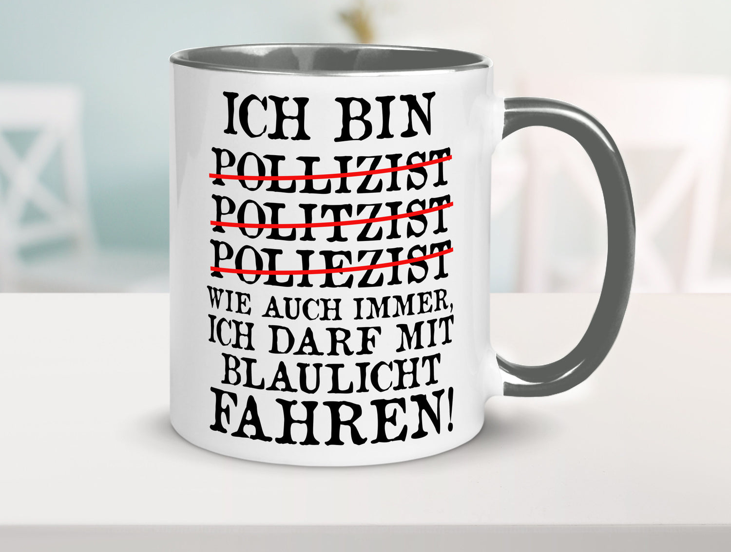 Ich bin Polizist | Blaulicht Polizei Beruf Streife lustig Arbeit Kollegen Büro