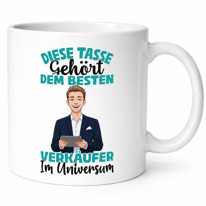 Im Universum: Verkäufer | Kollege Verkaufsjob lustig Arbeit Kollegen Büro
