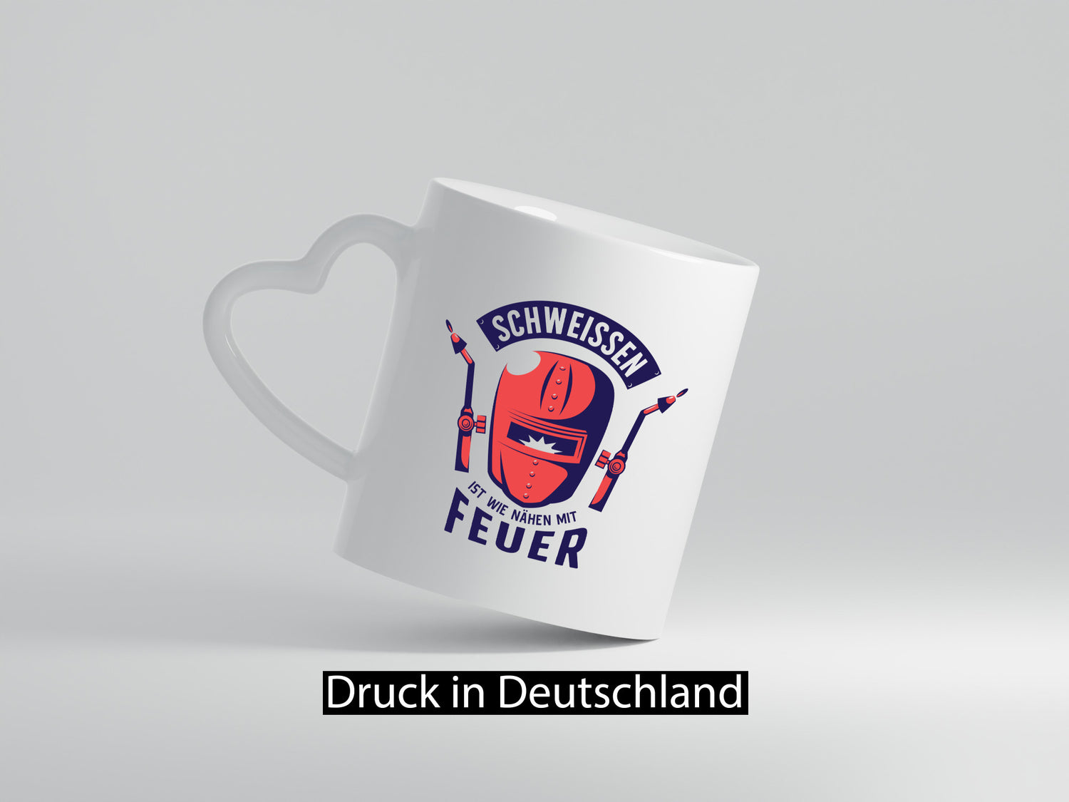 Schweissen, nähen mit Feuer | Schweissmaske Humor Geschenkidee Tasse