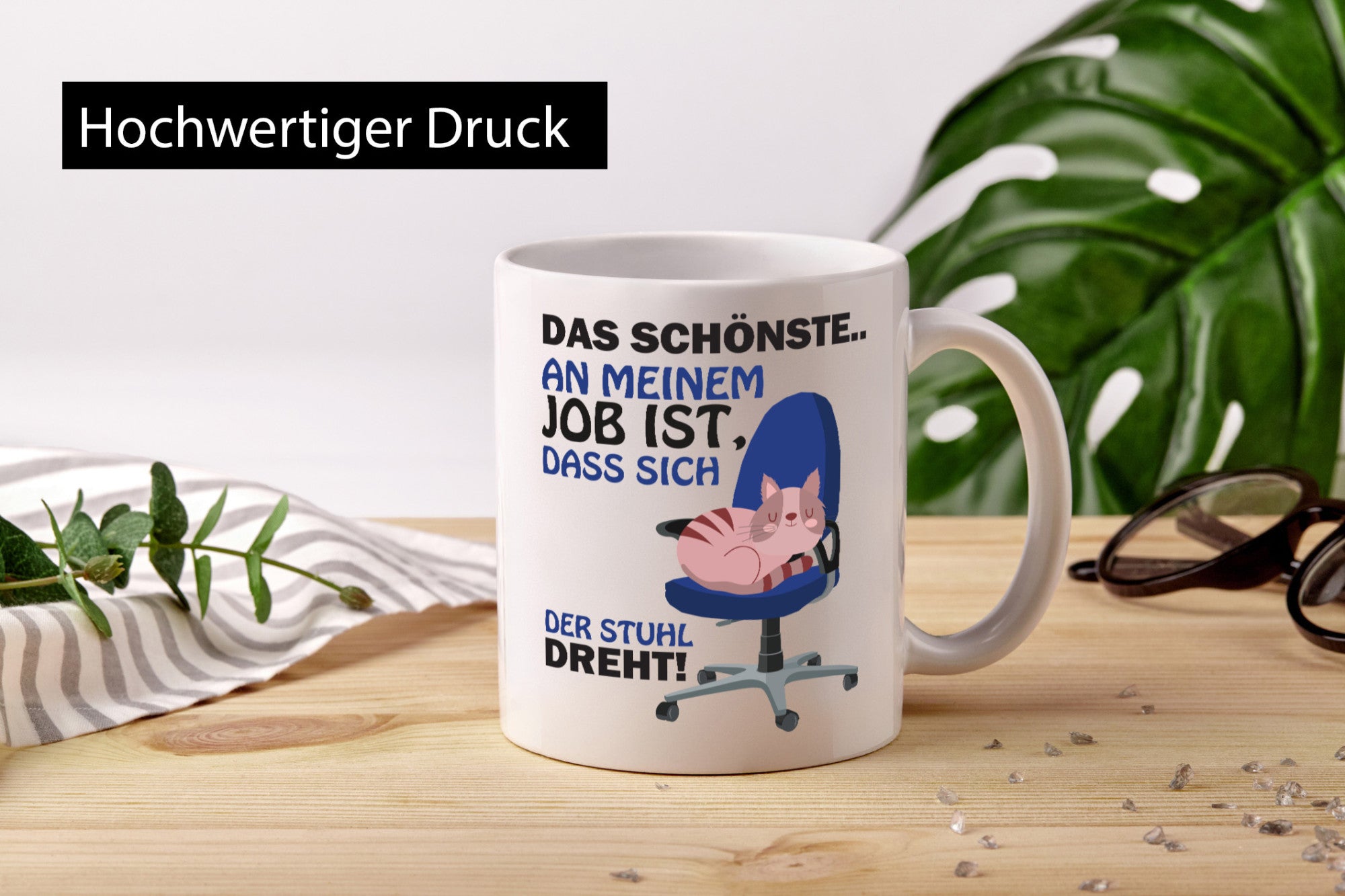 Das Schönste? | Bürotasse Katze Arbeitskollegen lustig Arbeit Kollegen Büro