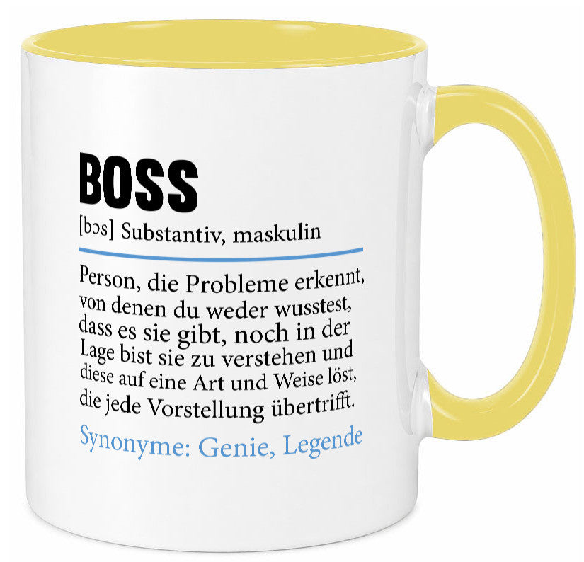Boss | Chef Führungskraft Vorgesetzter Geschenk Arbeit Kollegen Büro lustiger Tasse