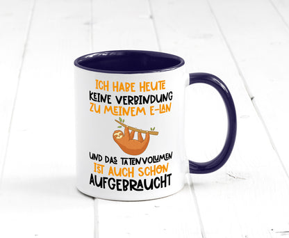 Tatenvolumen aufgebraucht | Spruch Humor Faultier Tierliebhaber Geschenkidee