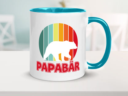 Papabär | Papa Tasse Vater Vatertag Bär lustiger Spruch Geschenk Familie