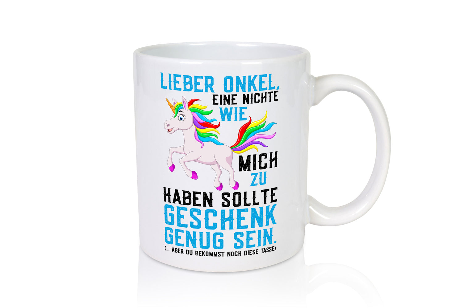 Eine Nichte wie mich | Onkel Einhorn-Comic Regenbogen Geschenk Humor