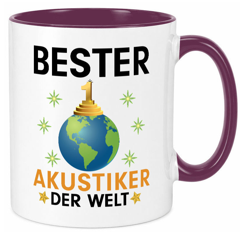 Welt Bester Akustiker | Akustik Hörgeräteakustik Geschenkidee Humor Tasse