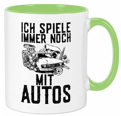Spiele noch mit Autos | Werkstatt Werkzeug Mechaniker lustiger Spruch Geschenk