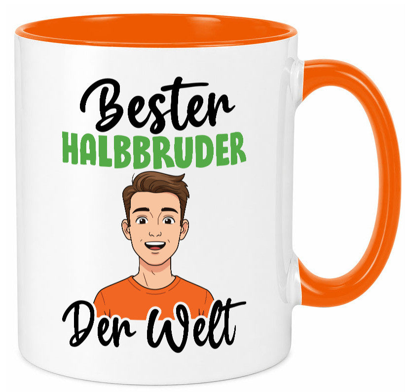 Bester Halb Bruder | Stiefvater Humor Familie Geschenkidee Tasse