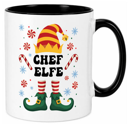 Chef Elfe | Weihnachten Weihnachts v2 lustiger Spruch Geschenk Arbeit Kollegen Tasse
