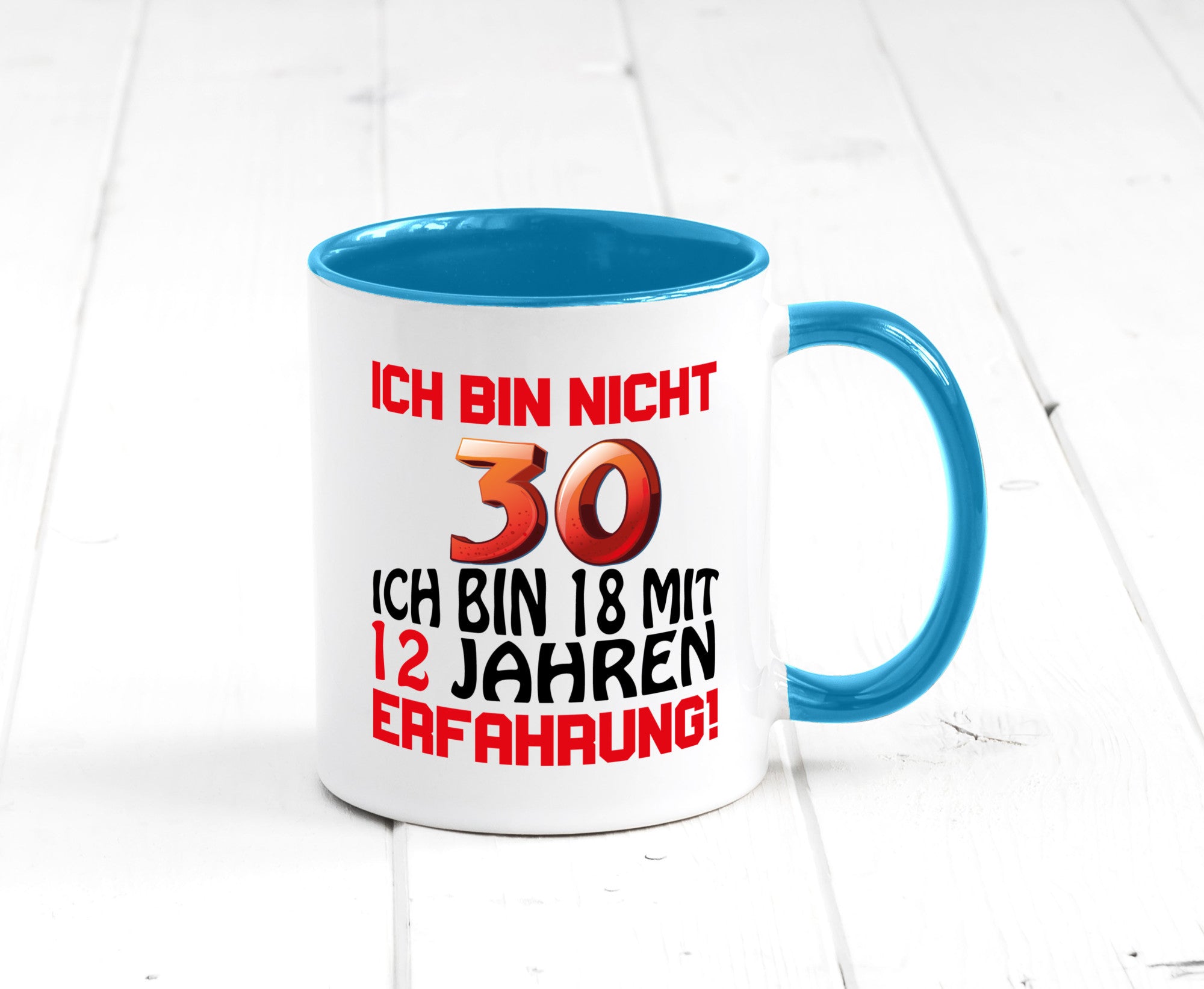 Ich bin nicht 30. lustiger Spruch Geschenk Humor Geschenkidee Tasse