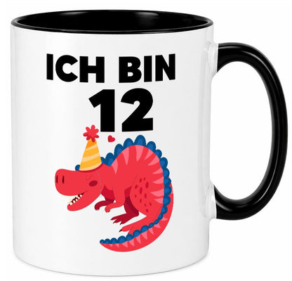 12. Geburtstag | Dino Dinosaurier 12 Jahre Geschenkidee Humor Tasse