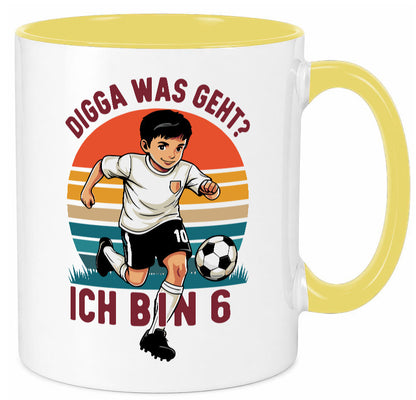 6 Geburtstag | Jahre Digga was geht ab Fußball lustiger Spruch Geschenk