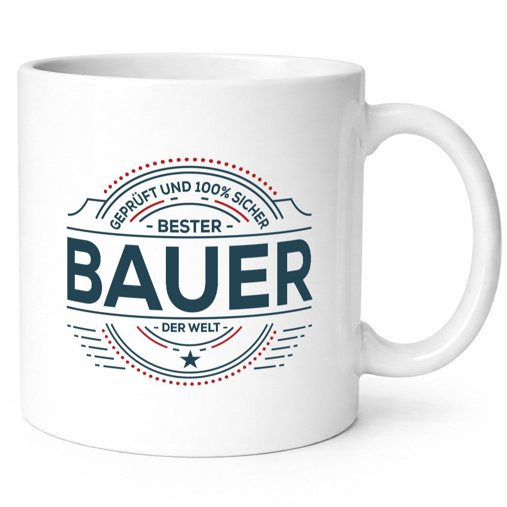 Geprüft und sicher: Bauer | Bauernhof Landwirtschaft lustiger Spruch Geschenk