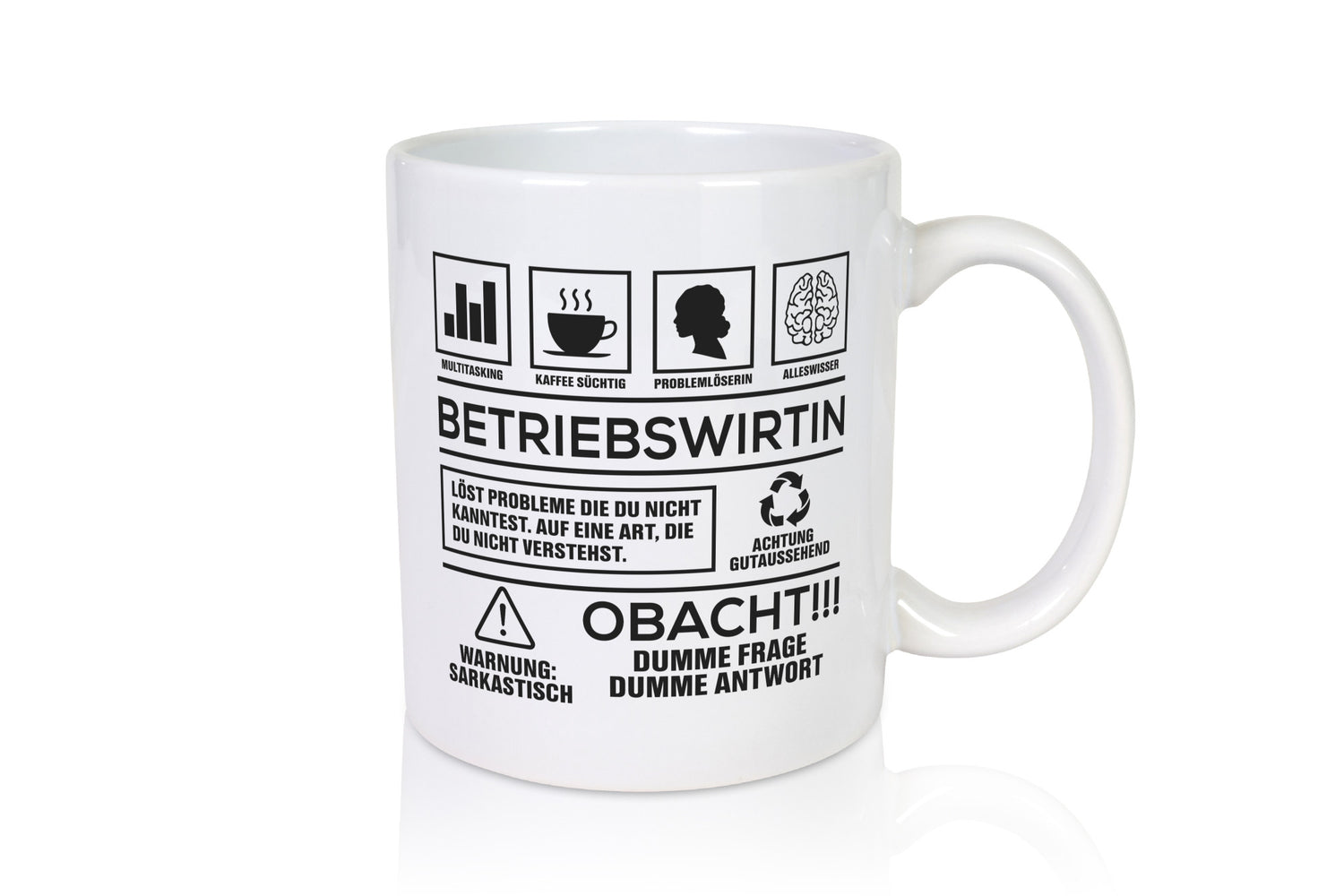 Achtung Probleme Betriebswirtin | Betriebswirtschaft lustig Humor Geschenkidee