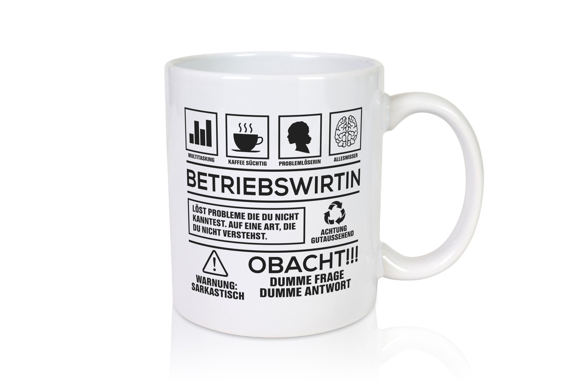 Achtung Probleme Betriebswirtin | Betriebswirtschaft lustig Humor Geschenkidee