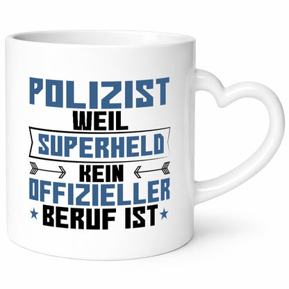 Superheld Polizist | Polizei lustiger Spruch Geschenk Humor Geschenkidee Tasse