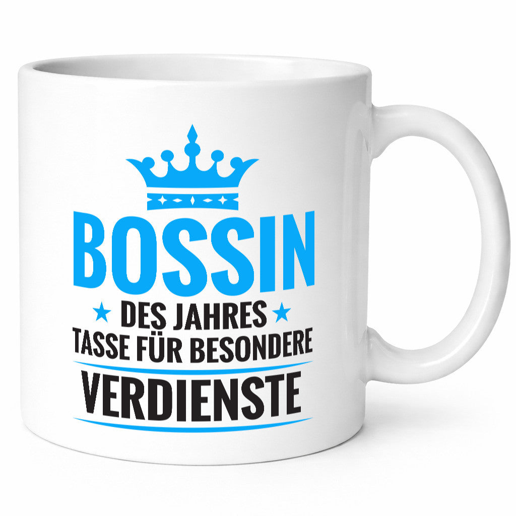 Besonderer Verdienst: Bossin | Führungskraft Vorgesetzte Humor Geschenkidee