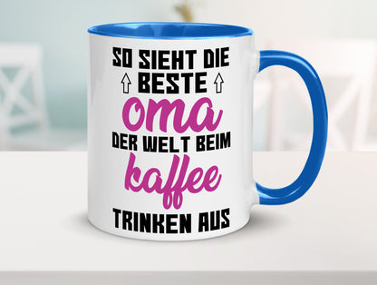 Beste Oma der Welt | Großmutter Tasse lustiger Spruch Geschenk Familie