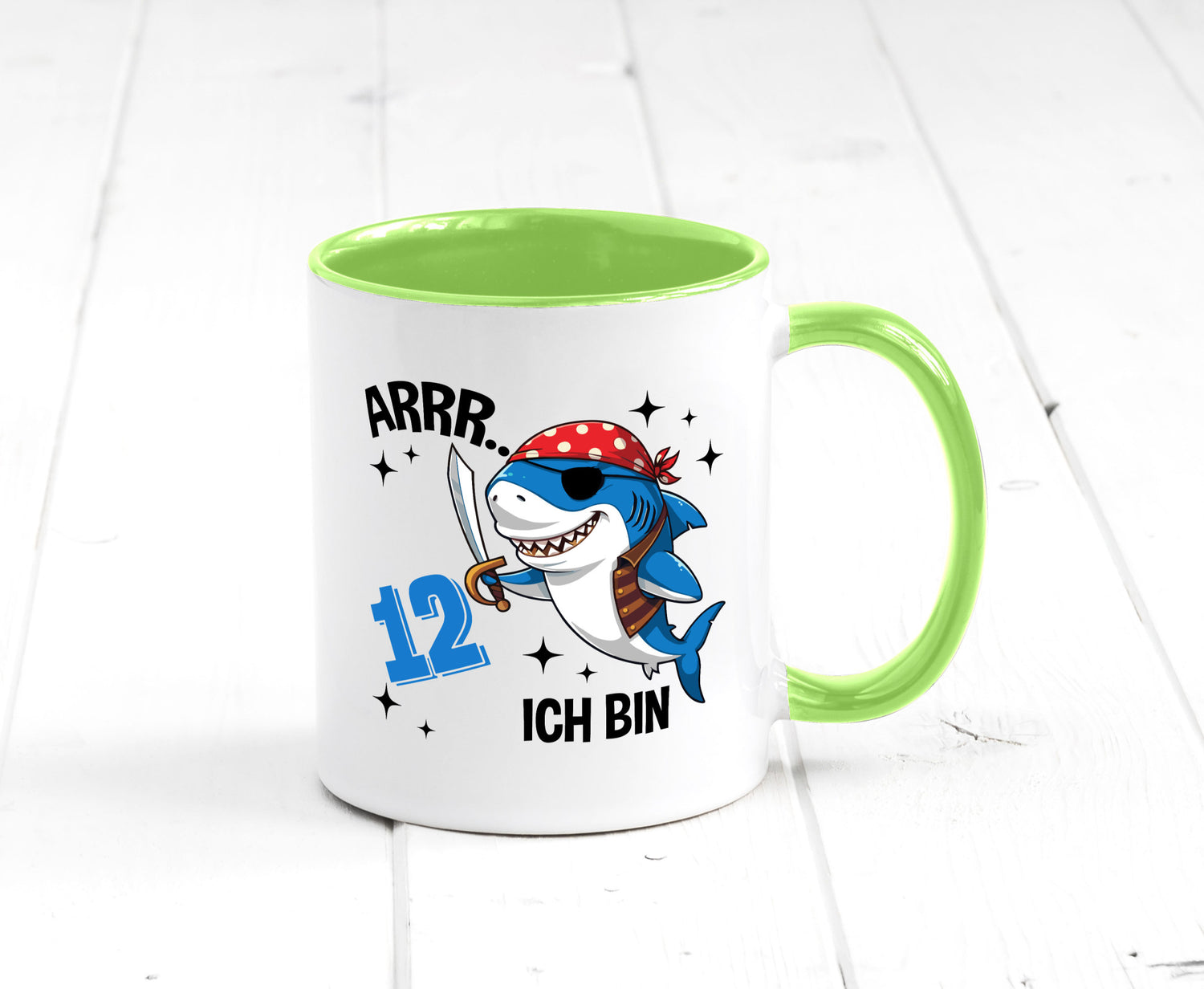 12. Geburtstag | 12 Jahre Arr Pirat Hai Piraten Geschenk Geschenkidee lustiger