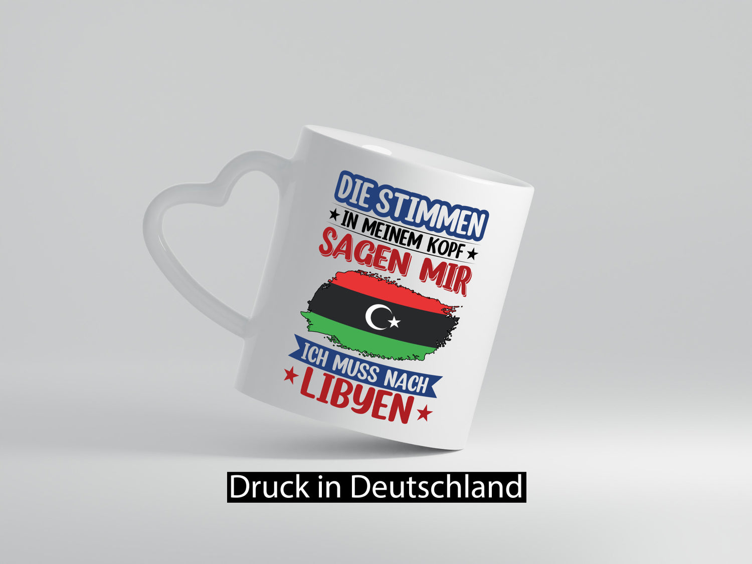 Libyen | Urlaub Stimmen in meinem Kopf Traumland Geschenkidee Humor Tasse