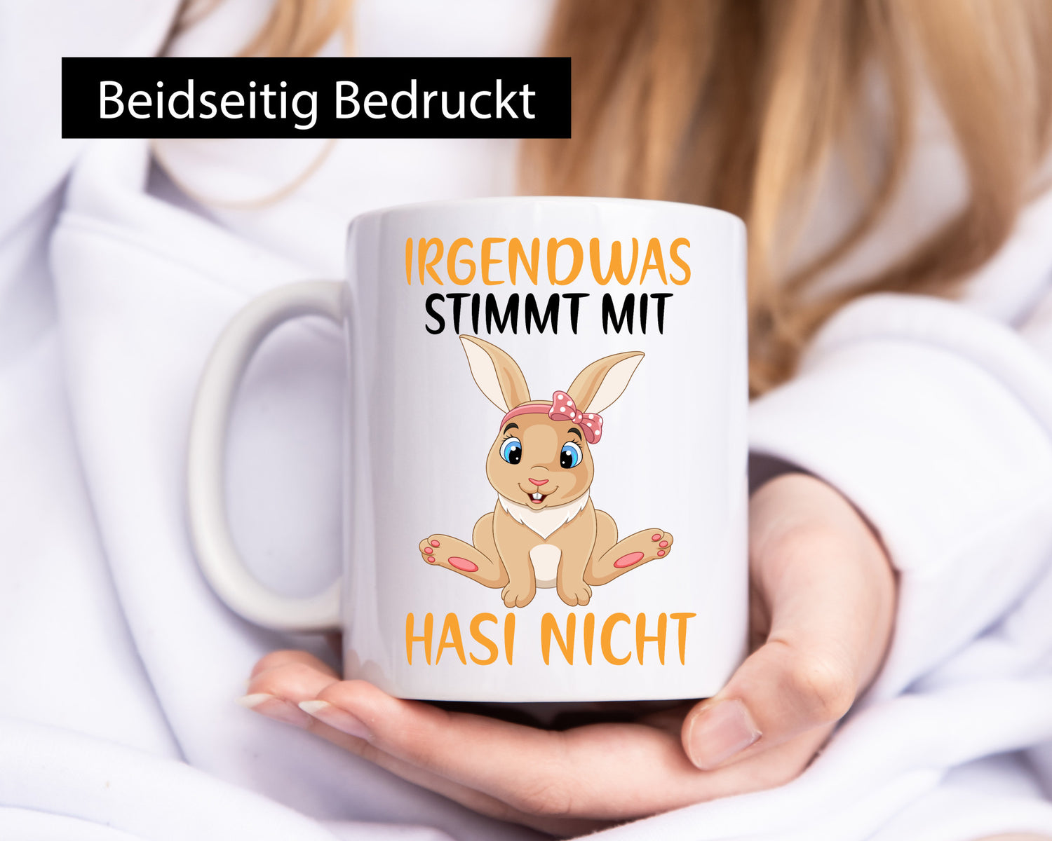 Irgendwas stimmt mit Hasi nicht | Klopapier Hase Maske Humor Familie