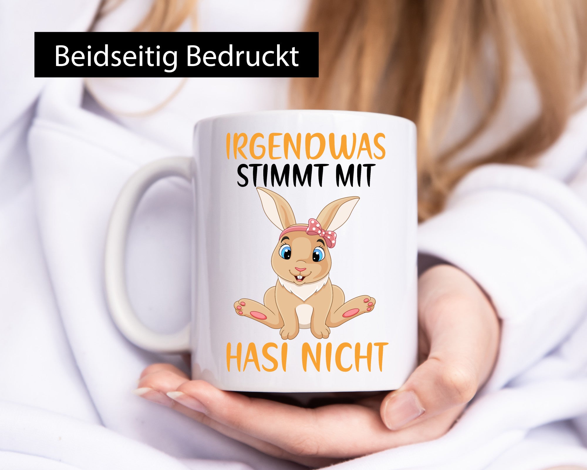 Irgendwas stimmt mit Hasi nicht | Klopapier Hase Maske Humor Familie