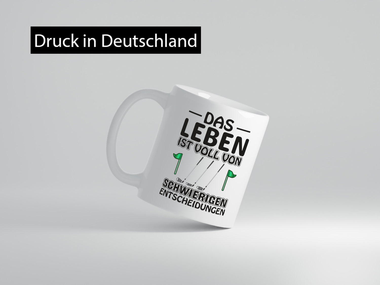 Schwierige Entscheidungen | Golfer Tasse Golf Spieler Geschenkidee Humor