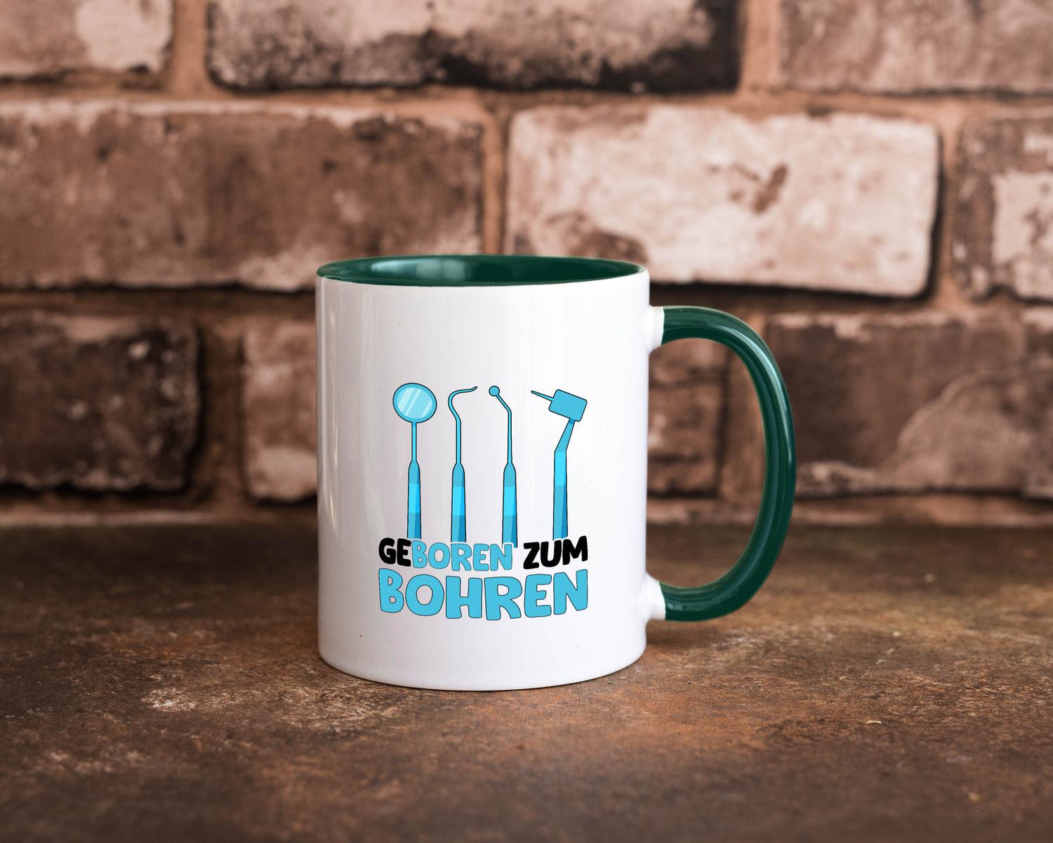 Geboren zum Bohren | Zahnarzthelferin Zahnarzt lustiger Spruch Geschenk Humor