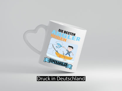 Die besten Angler heißen Superangler Geschenk Humor Geschenkidee lustiger