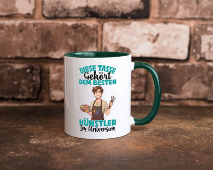 Im Universum: Künstler | Kunst Geschenkidee Humor Tasse