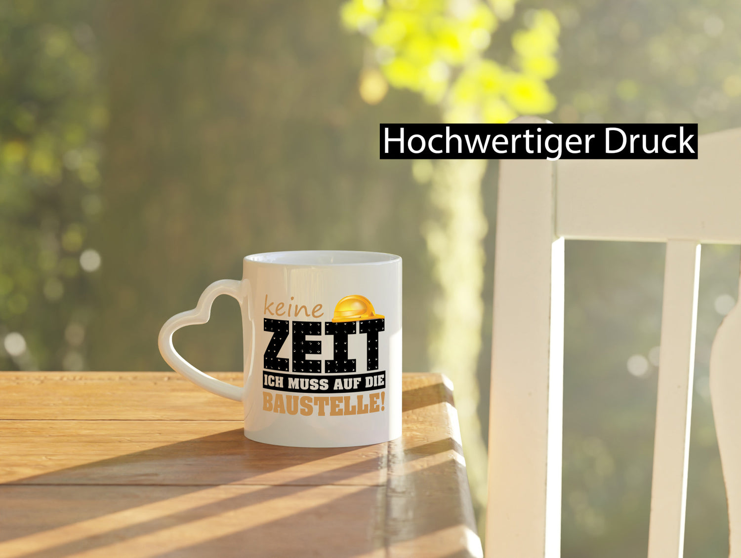 Keine Zeit muss auf die Baustelle | Bauherr Arbeit Geschenk Kollegen Büro