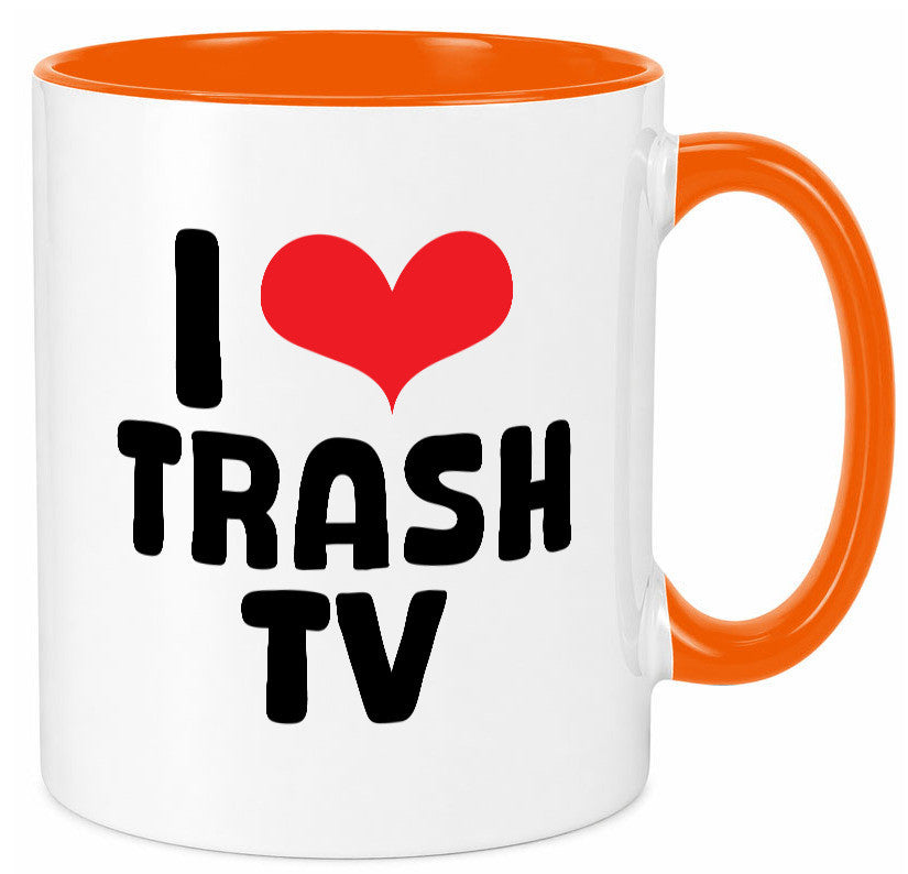 I love Trash TV | v2 lustig Humor Geschenkidee Geschenk Tasse