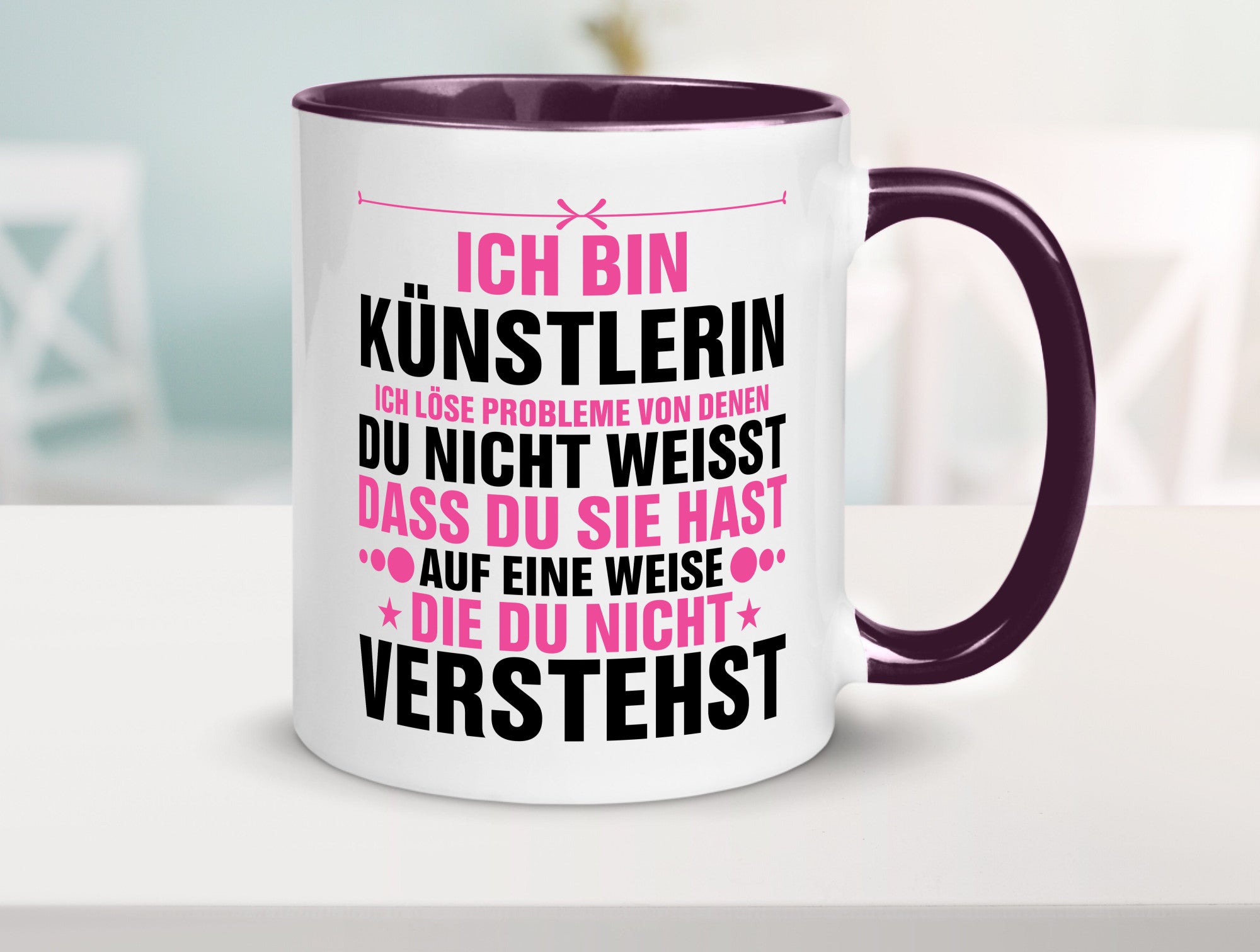 Löse Probleme: Künstlerin | Kunst v2 Geschenkidee Humor Tasse