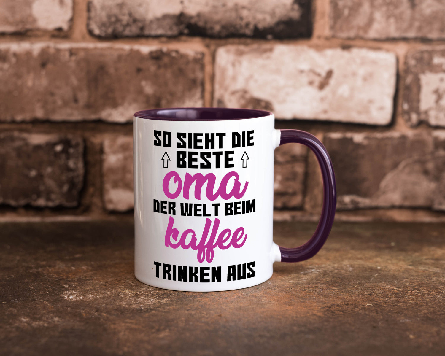 Beste Oma der Welt | Großmutter Tasse lustiger Spruch Geschenk Familie