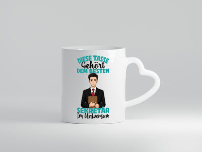 Im Universum: Sekretär | Büro Geschenkidee Arbeit Kollegen Humor Tasse