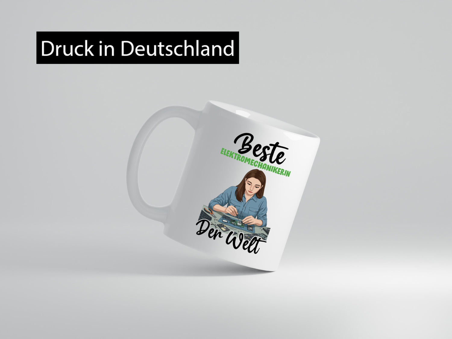 Beste Elektromechanikerin | Mechanikerin v2 Geschenkidee Humor Tasse