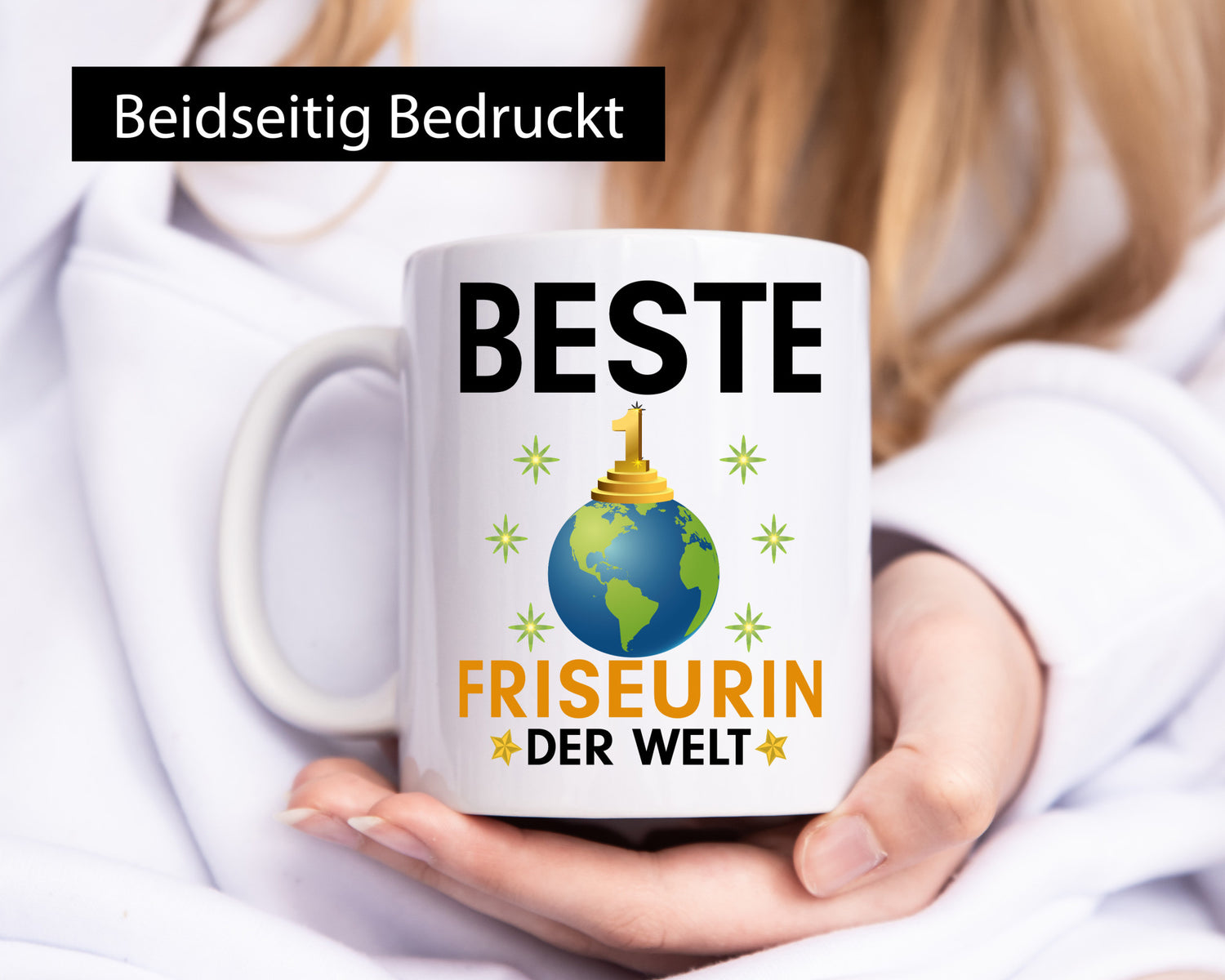 Welt Beste Friseurin | Friseuse Frisörin Humor Geschenkidee Tasse
