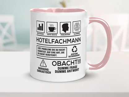 Achtung Probleme Hotelfachmann |Hotel lustiger Spruch Geschenk Humor