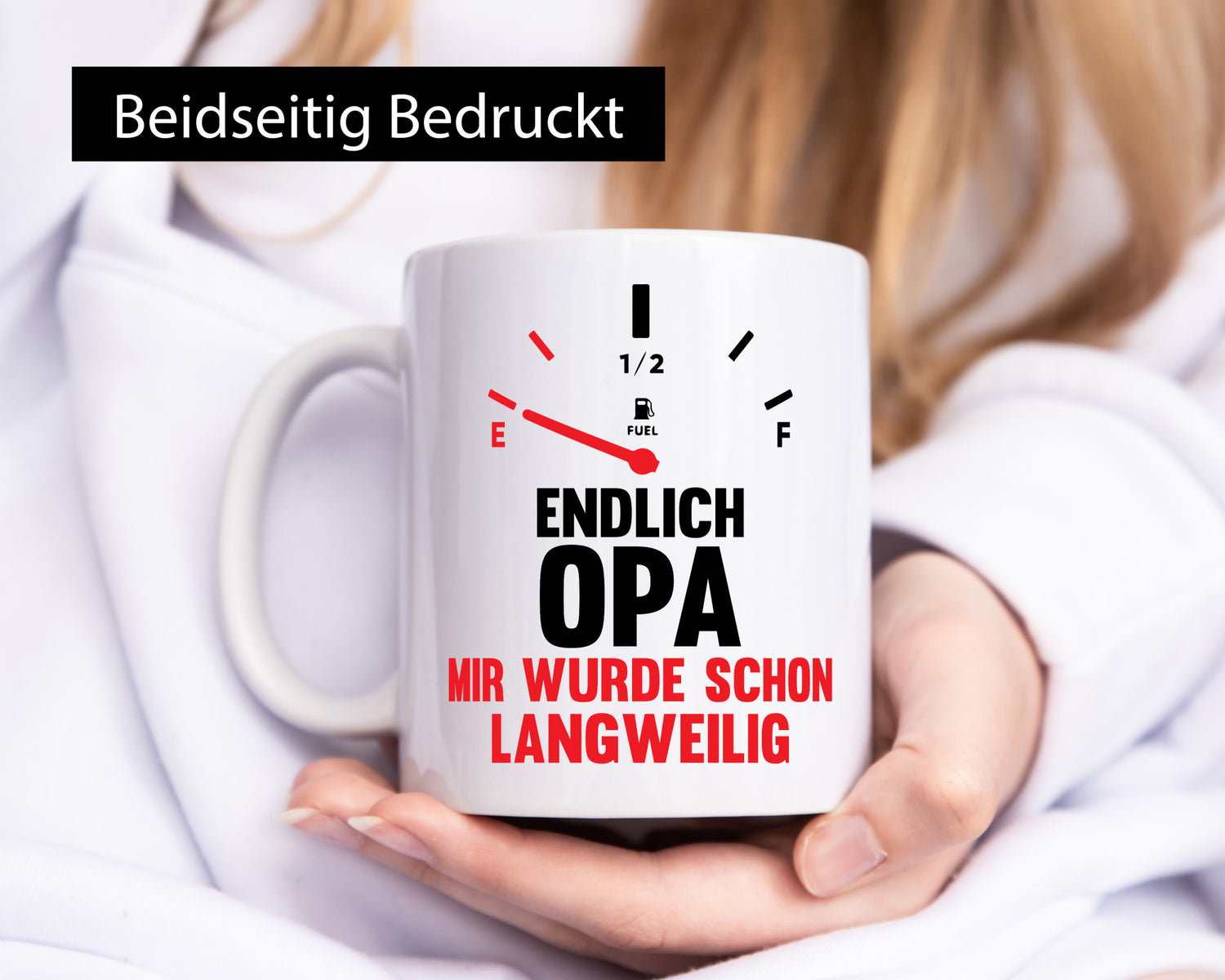 Endlich Opa mir wurde schon langweilig | Geschenkidee Familie Humor Tasse