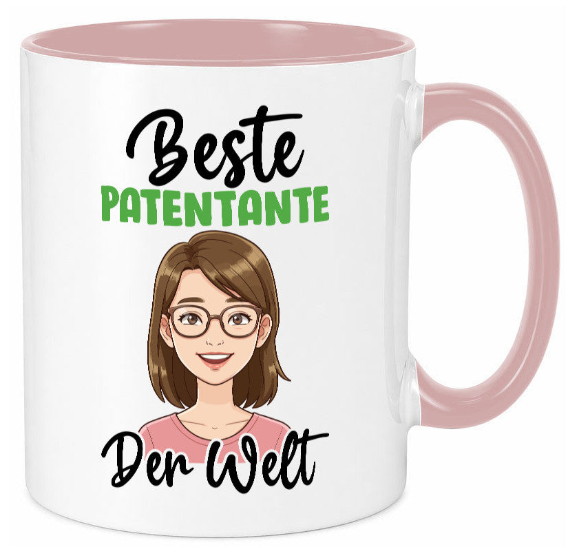 Beste Patentante | Tante lustiger Spruch Geschenk Humor Geschenkidee Tasse