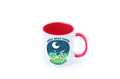 Coole Opas fahren Rennrad | Mond Landschaft Geschenk Familie Geschenkidee
