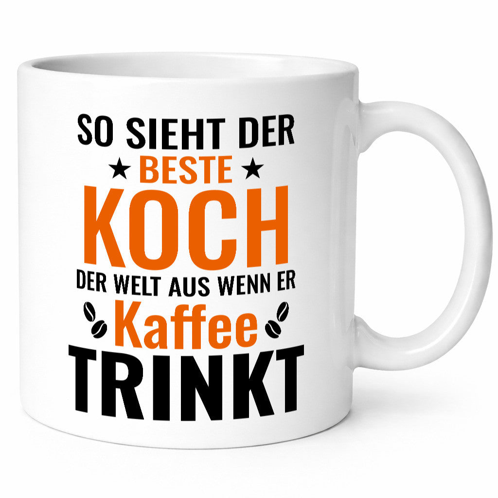 Kaffee trinkt: Koch | Chefkoch Geschenkidee Arbeit Kollegen Büro Humor Tasse