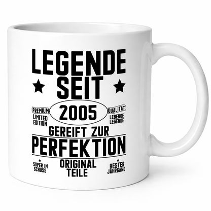 Legende seit 2005 | Geburtstag Gut gereift Whiskey Logo lustig Geschenkidee