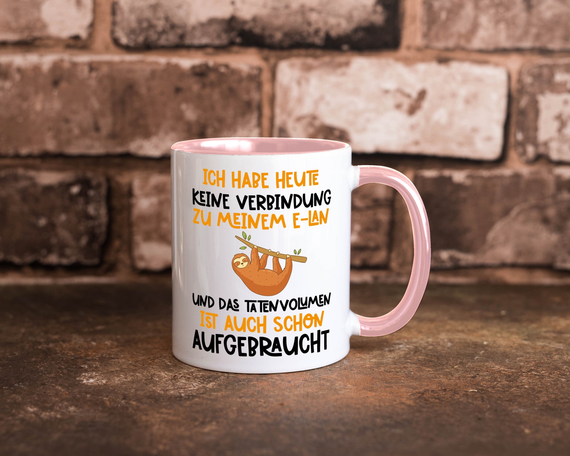Tatenvolumen aufgebraucht | Spruch Humor Faultier Tierliebhaber Geschenkidee