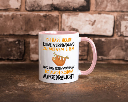Tatenvolumen aufgebraucht | Spruch Humor Faultier Tierliebhaber Geschenkidee