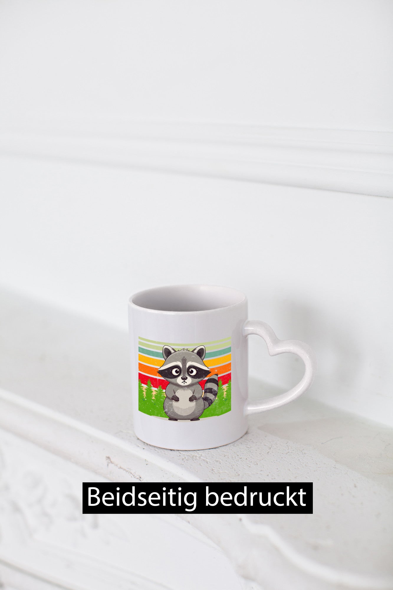 Waschbär | Vintage v2 lustiger Spruch Geschenk Humor Geschenkidee Tasse